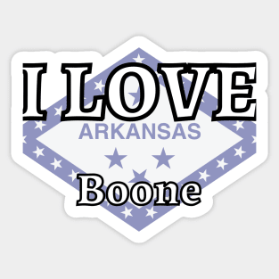 I LOVE Boone | Arkensas County Sticker